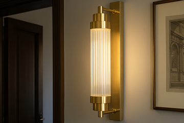 Canneté - cylindrical wall light by Il Bronzetto - view 2