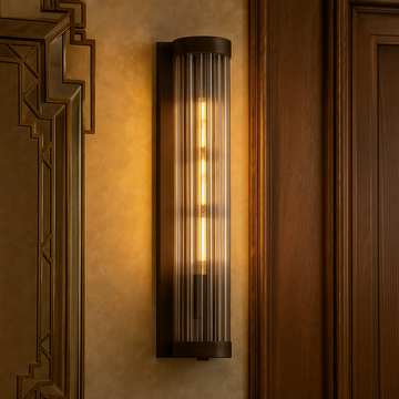 Canneté - three quarter wall light by Il Bronzetto - view 2