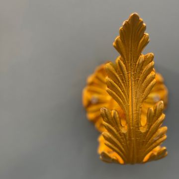 Flora Foglia - brass embrasse by Il Bronzetto - view 2