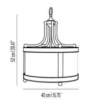 Novecento Aida cylindrical suspension with ribbed brass structure by Il Bronzetto - view 3