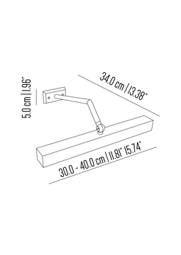Studio Jane picture light with square  tube by Il Bronzetto - view 4