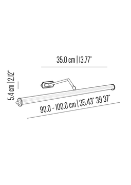 Studio Tosca picture light with celery stalk tube by Il Bronzetto - view 5