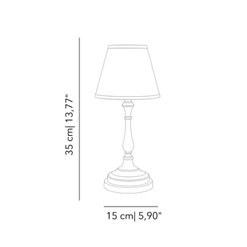 Novecento wireless table lamp by Il Bronzetto - view 2