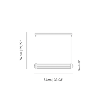 Canneté - horizontal suspension by Il Bronzetto - view 5