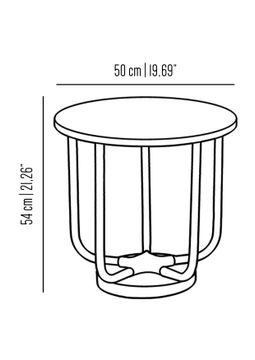 Urban Star small side table by Il Bronzetto - view 3