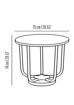 Urban star large side table by Il Bronzetto - view 3