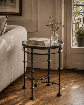 Eden St.Tropez iron outdoor side table by Il Bronzetto - view 2