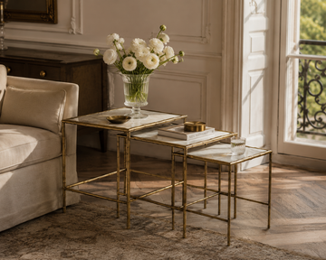 Bamboo Trio set of three side tables by Il Bronzetto - view 2