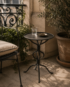 Eden Antibes iron outdoor side table by Il Bronzetto - view 2