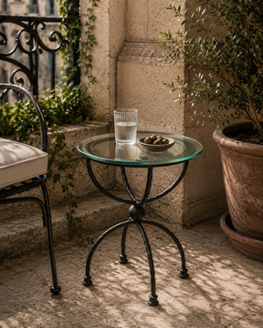 Eden Nice iron outdoor coffee table by Il Bronzetto - view 2