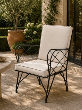 Eden outdoor iron chair by Il Bronzetto - view 2