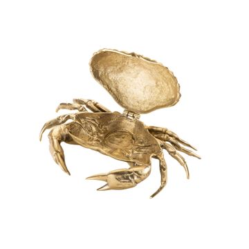 Crab brass box by Il Bronzetto - view 2