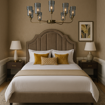 Jacaranda one tier chandelier by Il Bronzetto - view 2