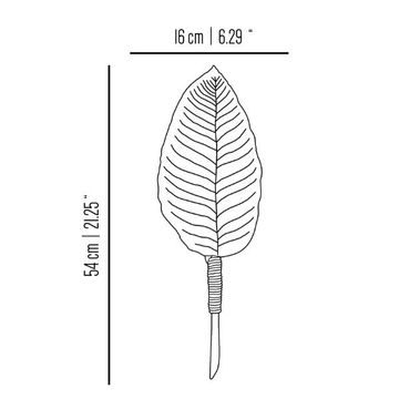 Hortus Heliconia leaf wall light by Il Bronzetto - view 5