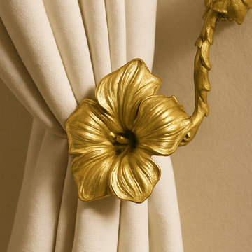 Flora Ibisco - brass embrasse by Il Bronzetto - view 2
