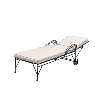 Eden iron outdoor lounge chair by Il Bronzetto - view 4