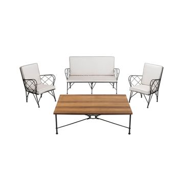 Eden iron outdoor sofa by Il Bronzetto - view 5