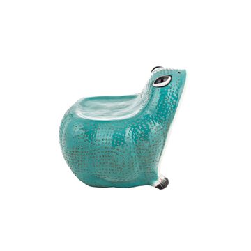Fauna Anoura ceramic frog chair with closed mouth by Il Bronzetto - view 2