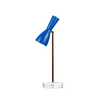 Wormhole - genzian blue table lamp by Il Bronzetto - view 7