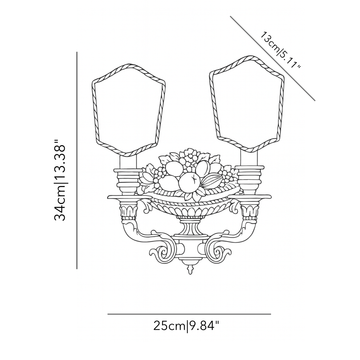 Arcadia Minerva wall light by Il Bronzetto - view 2