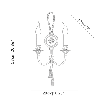 Mytho Medusa wall light by Il Bronzetto - view 2
