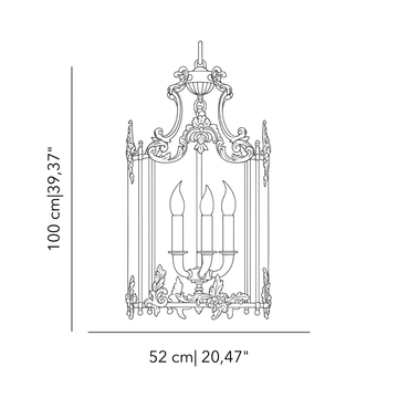 Palmira Laurum lantern by Il Bronzetto - view 4