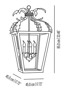 Castle Sforza double lantern by Il Bronzetto - view 4