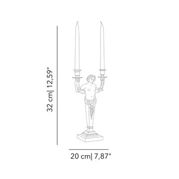 Myhto Bacco candelabra by Il Bronzetto - view 2