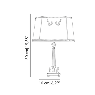 Mytho Tosca table lamp by Il Bronzetto - view 2
