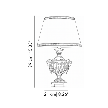 Mytho Pan table lamp by Il Bronzetto - view 2