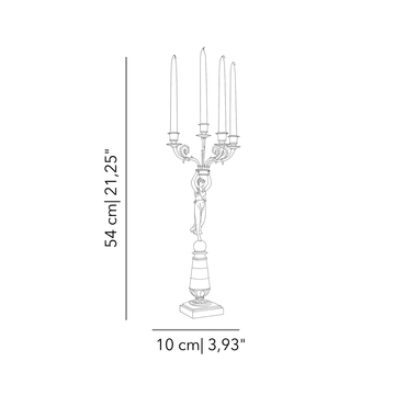 Myhto Vittoria candelabra by Il Bronzetto - view 2