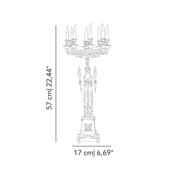 Myhto Ecate candelabra by Il Bronzetto - view 2