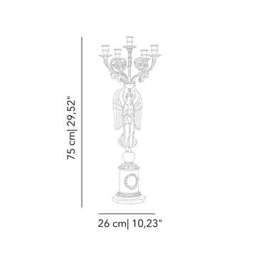 Myhto Vittoria candelabra by Il Bronzetto - view 6