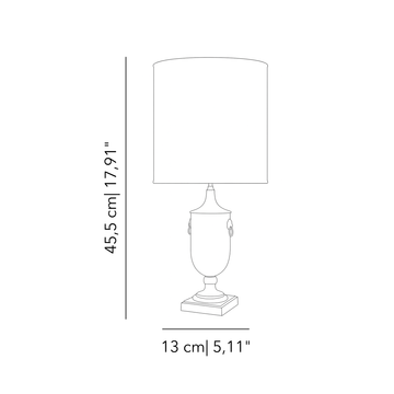 Arcadia Cassia table lamp by Il Bronzetto - view 2