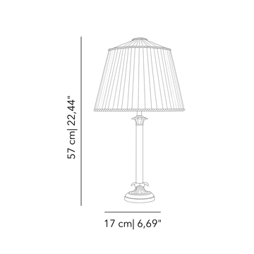 Palmira Gratia table lamp by Il Bronzetto - view 2