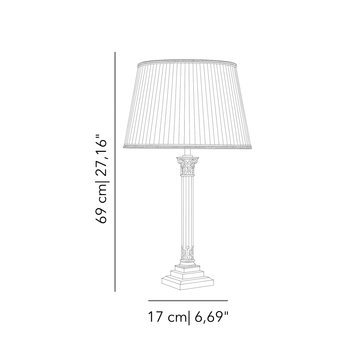 Palmira Gloria table lamp by Il Bronzetto - view 2