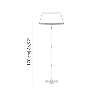 Arcadia Emilia floor lamp by Il Bronzetto - view 2
