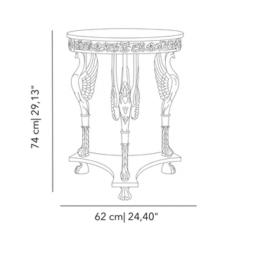 Palmira Akantus four leg table with green table top by Il Bronzetto - view 8