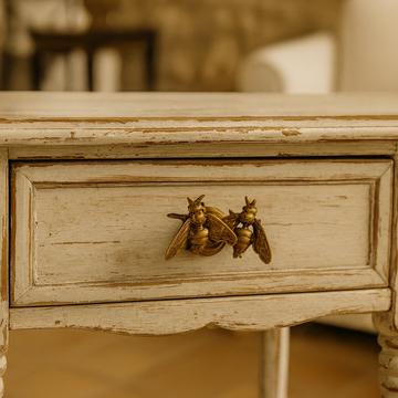 Fauna Honey – double bee brass knob by Il Bronzetto - view 2