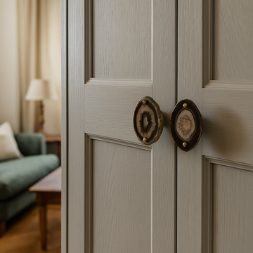 Flora Agata - agata brass knob by Il Bronzetto - view 2