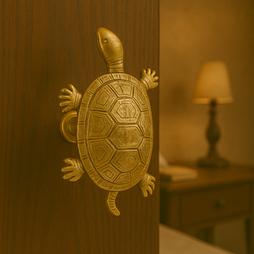 Fauna Aldarba - turtle brass knob by Il Bronzetto - view 2