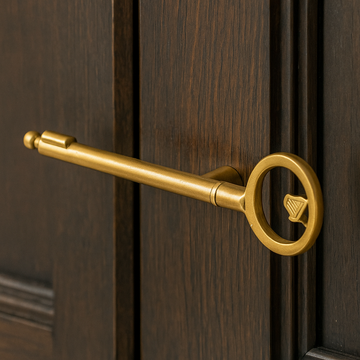 Frankenstein Secret – key brass knob by Il Bronzetto - view 2