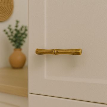 Bamboo Kyoto – bamboo brass knob by Il Bronzetto - view 2