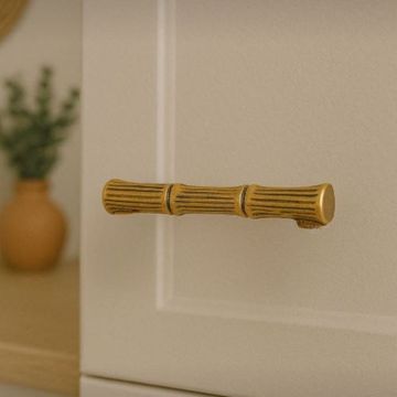 Bamboo Nara – bamboo brass knob by Il Bronzetto - view 3