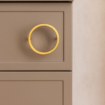 Geometria Ebisu - brass knob by Il Bronzetto - view 2