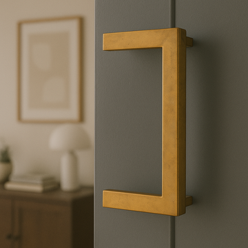 Geometria Porta Volta – brass big handle by Il Bronzetto - view 2