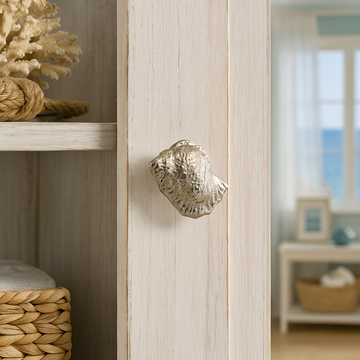 Oceano Turban - seashell brass knob by Il Bronzetto - view 2