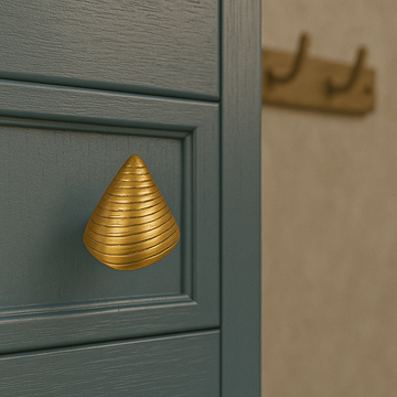 Oceano Tectus - seashell brass knob by Il Bronzetto - view 2