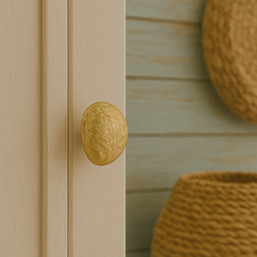 Oceano Abalone - seashell brass knob by Il Bronzetto - view 2