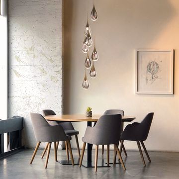 Perpetua - 14 lights chandelier with clear glass by Il Bronzetto - view 2